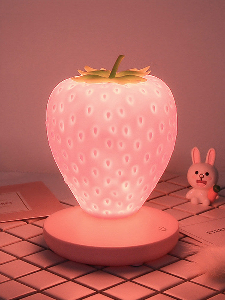 Cute Rechargeable Strawberry Night Light