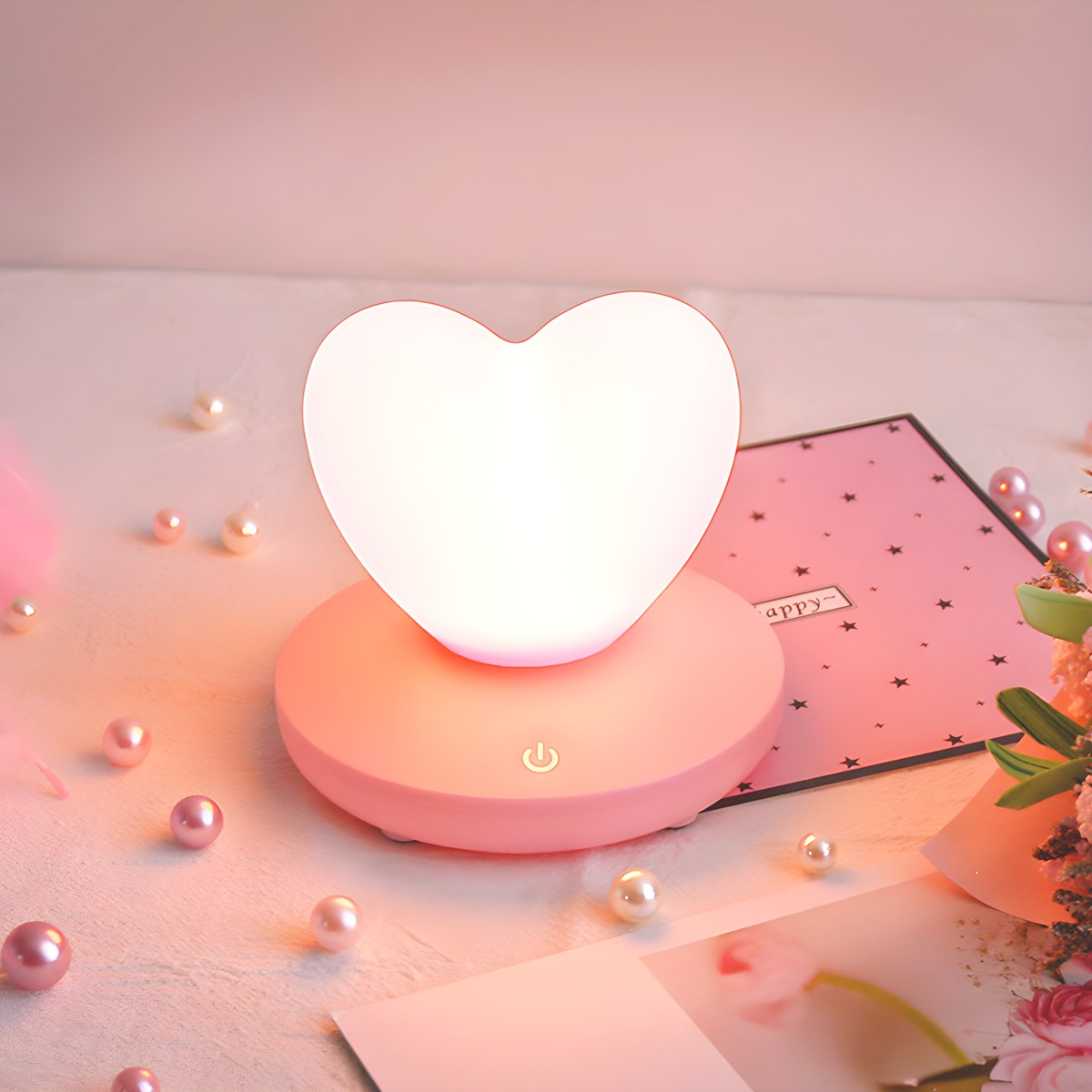 Cute Rechargeable Strawberry Night Light