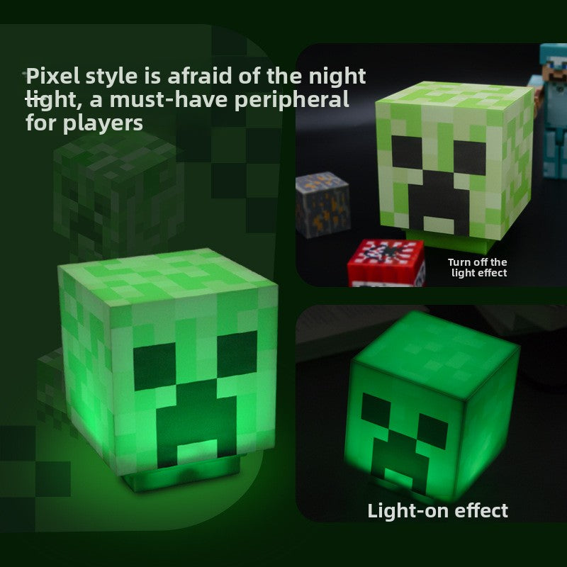 Minecraft Creeper Night Light with Sound Effect