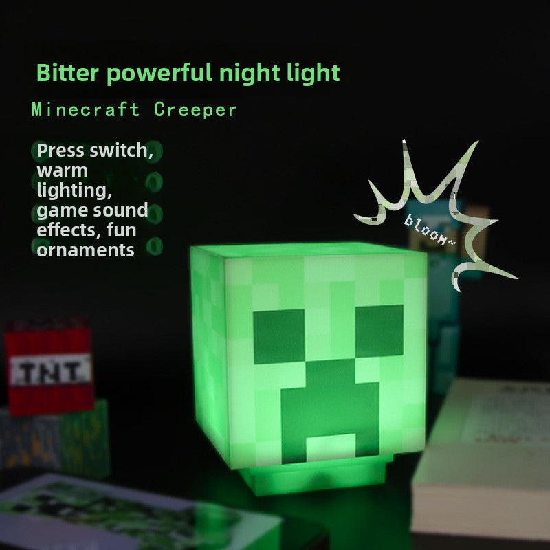 Minecraft Creeper Night Light with Sound Effect